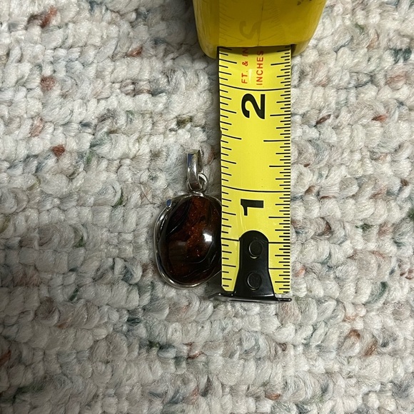 Sterling silver pendant. Unique stone. - Picture 5 of 8